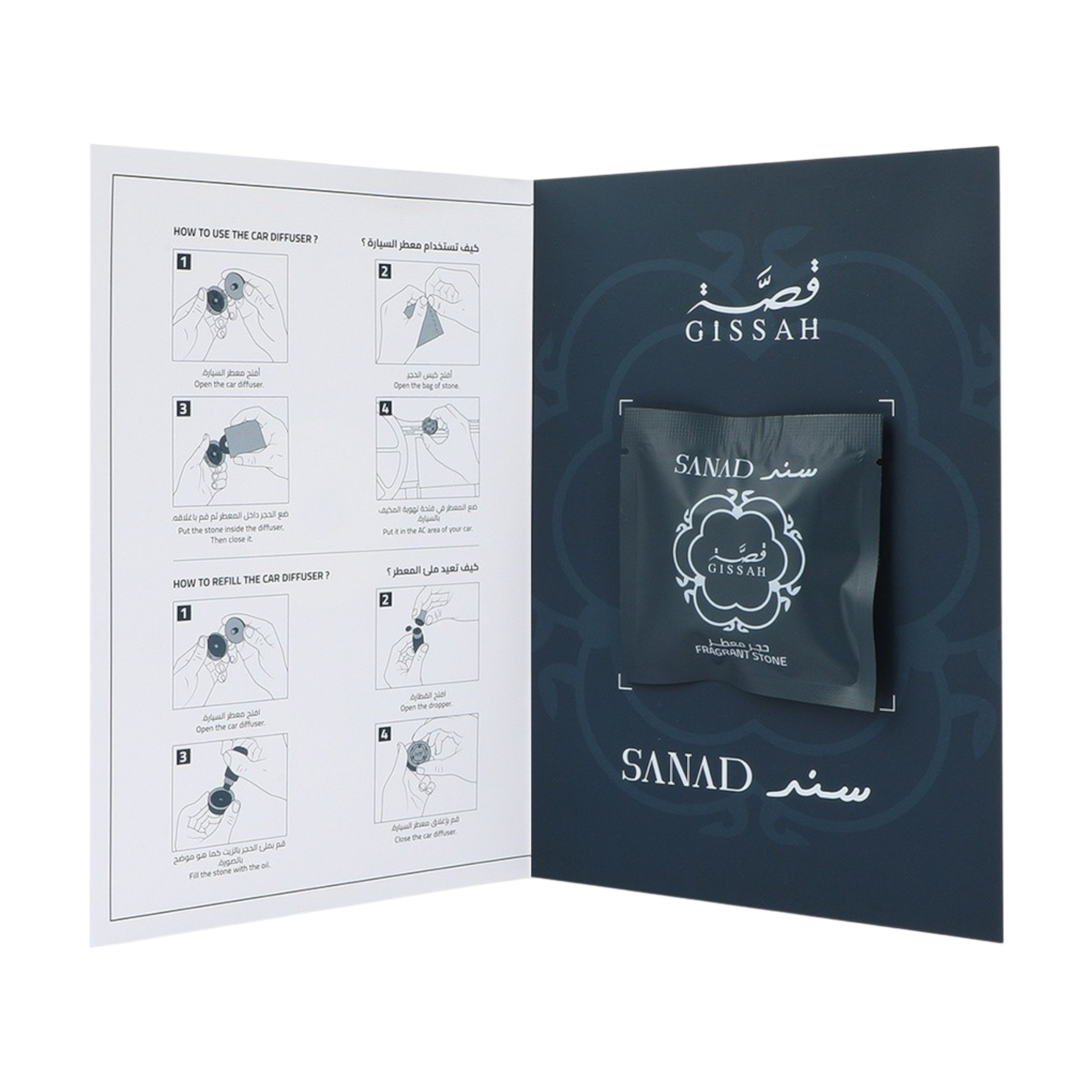 Sanad Gift Set – Gissah Perfumes – 4 pcs For Men