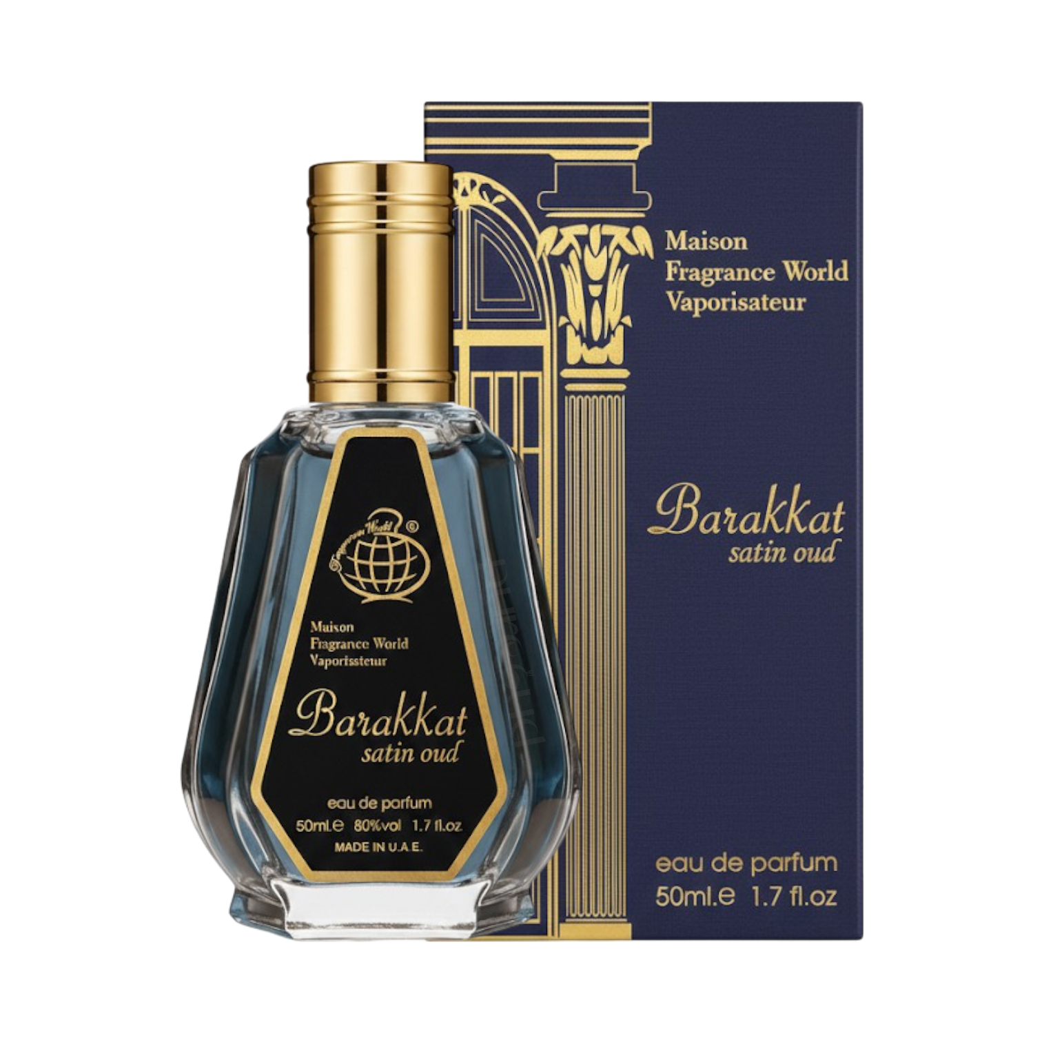 Fragrance World – Barakkat Satin Oud – Eau de Parfum – Unisexe – 50ml