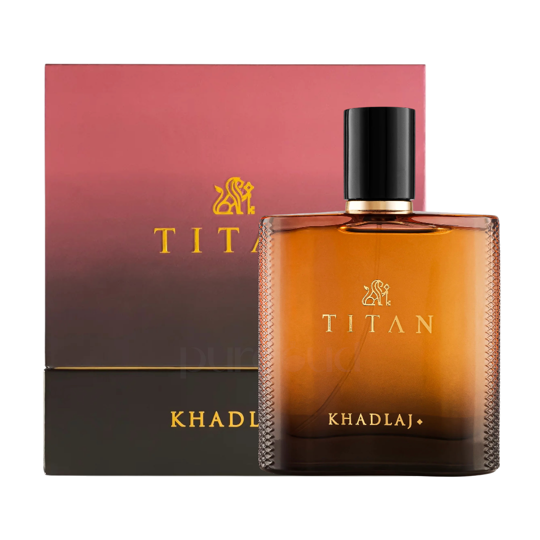 Khadlaj Titan parfum fles krachtige donkere uitstraling luxe Arabische geur unisex scent